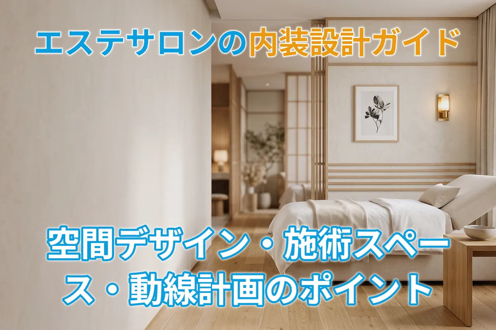 エステサロンの内装設計ガイド｜空間デザイン・施術スペース・動線計画のポイント