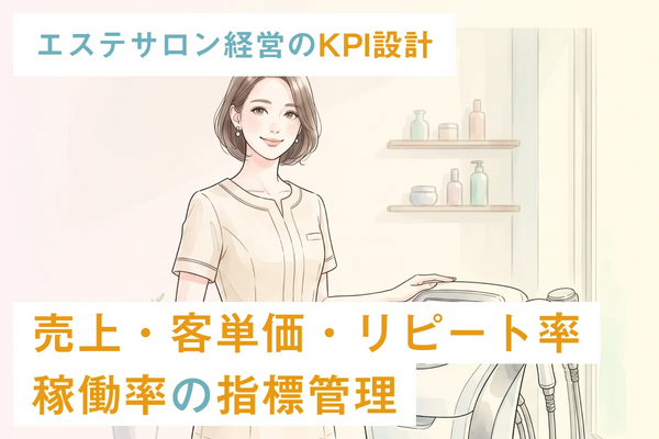 エステサロン経営のKPI設計｜売上・客単価・リピート率・稼働率の指標管理