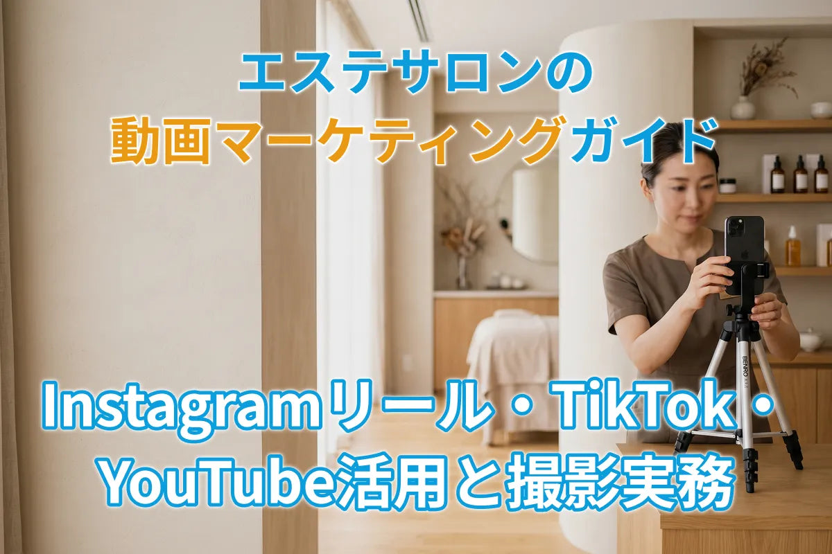 エステサロンの動画マーケティングガイド｜Instagramリール・TikTok・YouTube活用と撮影実務
