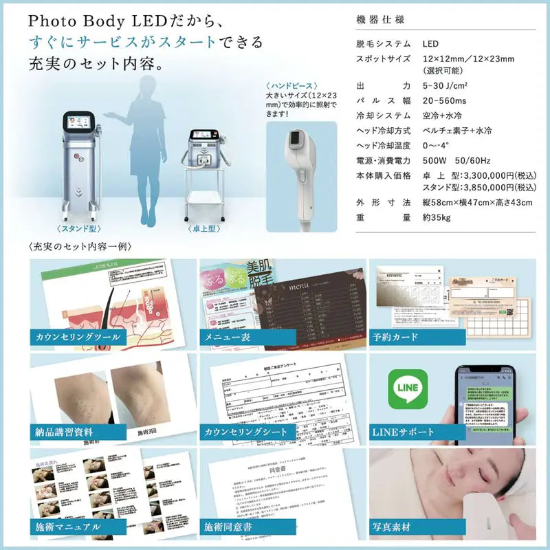 【中古】卓上型LED脱毛器 | Photo Body LED mini